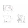 Burlington back to wall toalett BUR-P15