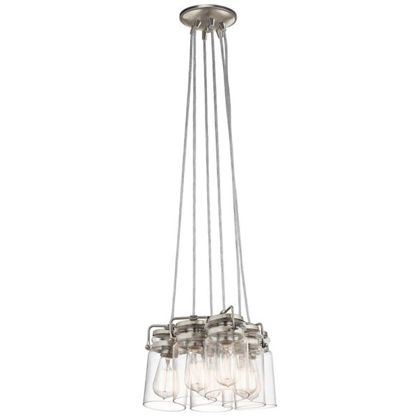 Brinley taklampa borstad nickel