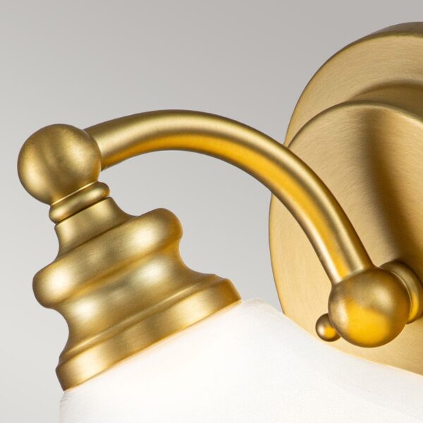 Frogmore badrumslampa, borstat brons