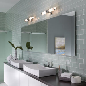 Frogmore badrumslampa, borstat brons