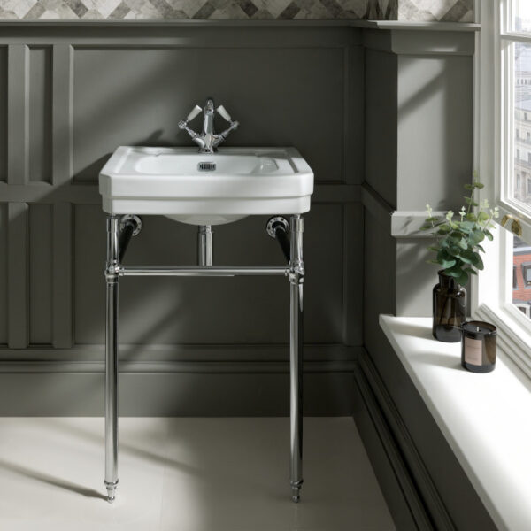 540 Basin _ Simple Stand Westcott 54 cm tvättställ med universal metallställning