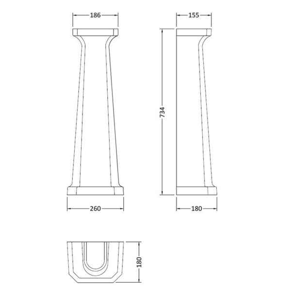 Fitzroy förhöjd piedestal BAYC009 Fitzroy förhöjd piedestal BAYC009