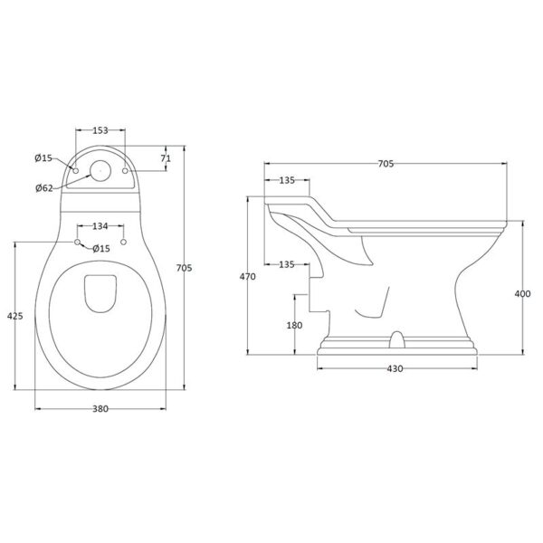Porchester toalettunderdel BAYC106 Porchester toalettunderdel BAYC106