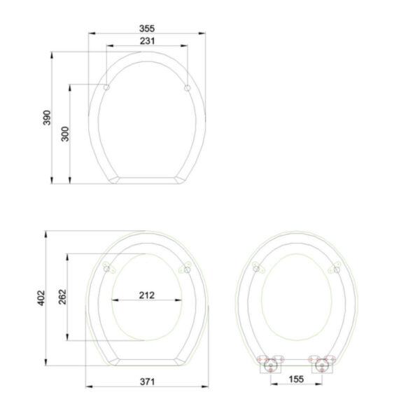 Burlington toalettsits
