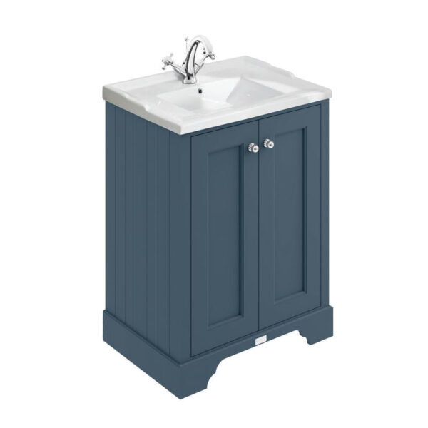 Bayswater 62 cm kommod, stiffkey blue och porslin