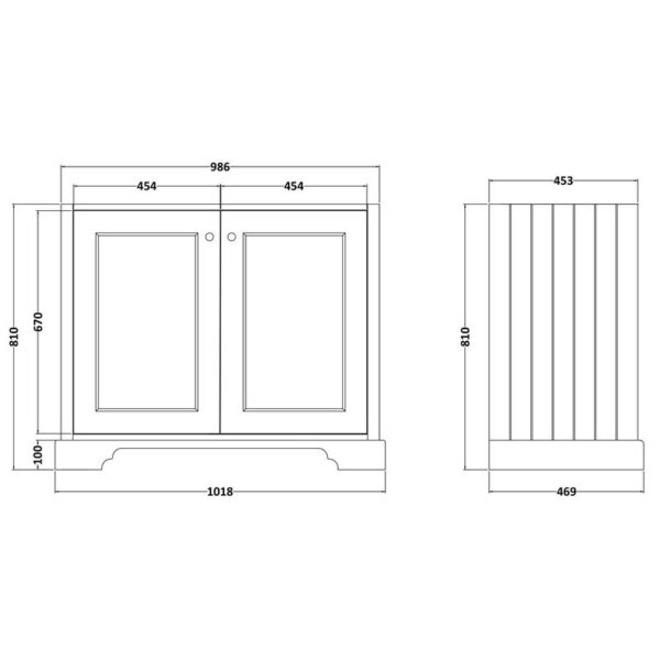 Bayswater 102 cm kommod