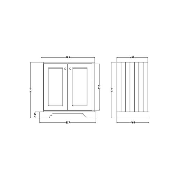 Bayswater 82 cm kommod