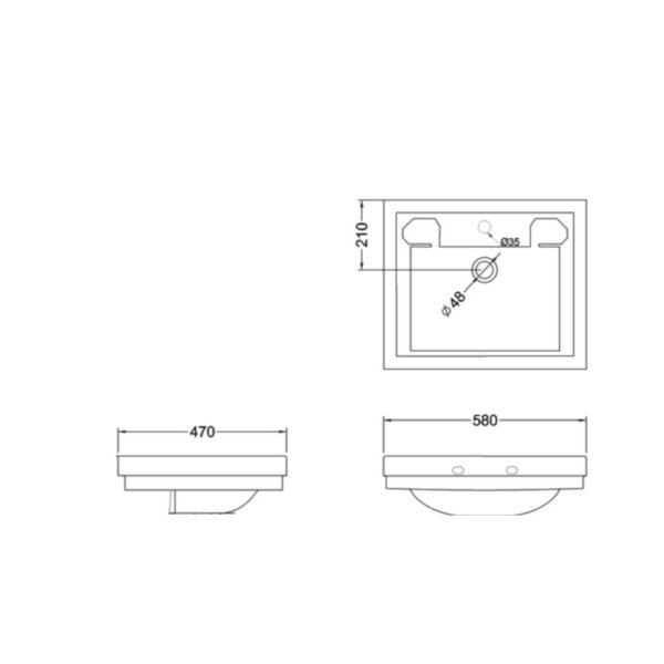 Mått Clean tvättställ Mått Clean tvättställ