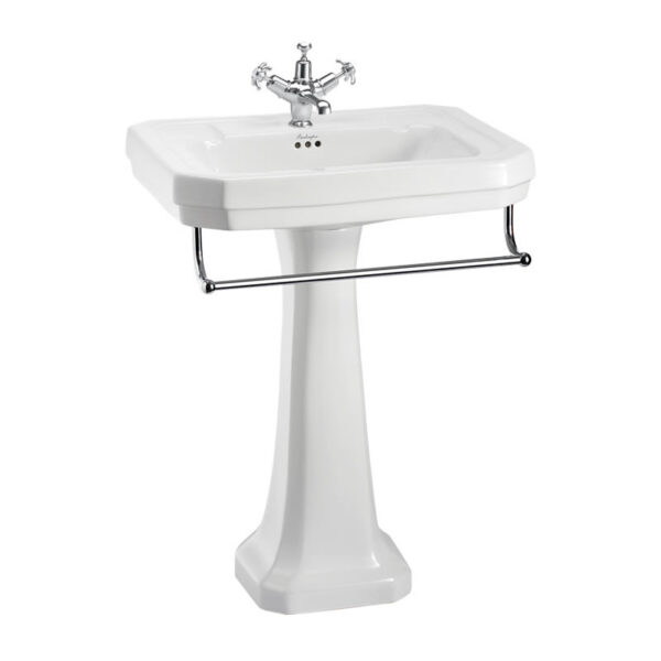Victorian 61 cm tvättställ med förhöjd piedestal