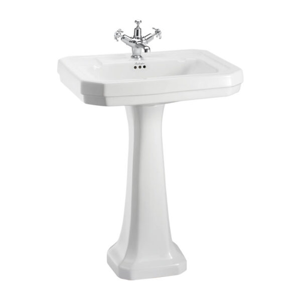 Victorian 61 cm tvättställ med normalhög piedestal