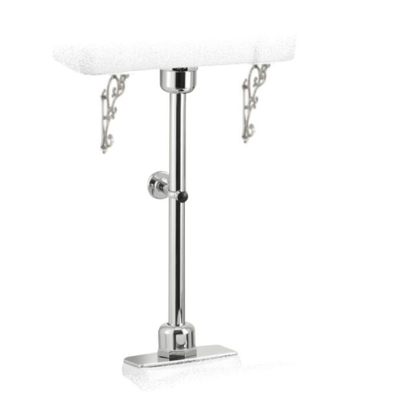 Kromade detaljer till mellanhög toalett