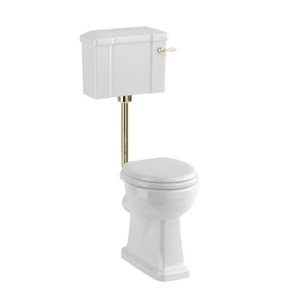 Burlington LL toalett med gulddetaljer