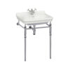 Guild 62 cm tvättställ med kromad metallställning