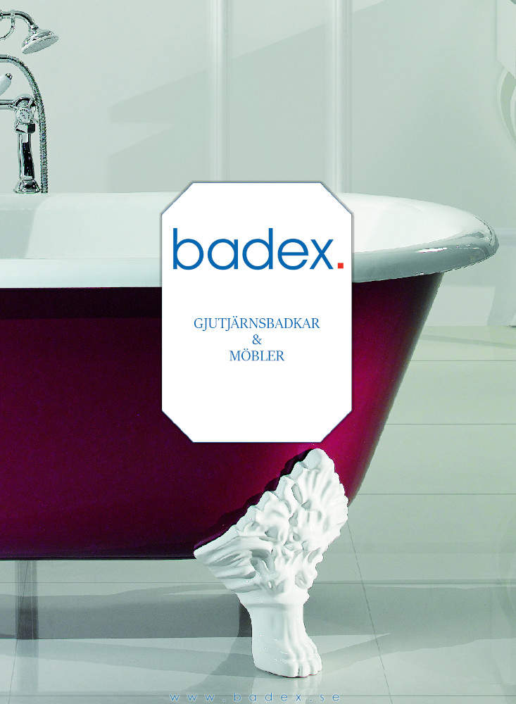 Gjutjärnsbadkar och möbler katalogframsida