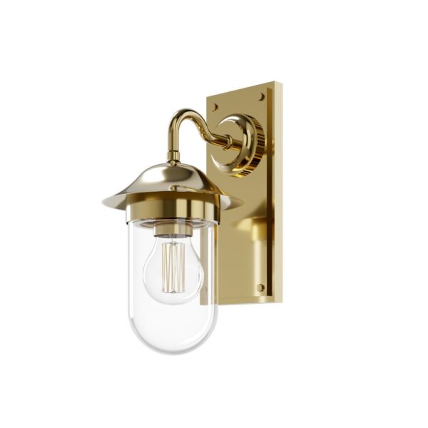 Guild belysning, klart glas och guld