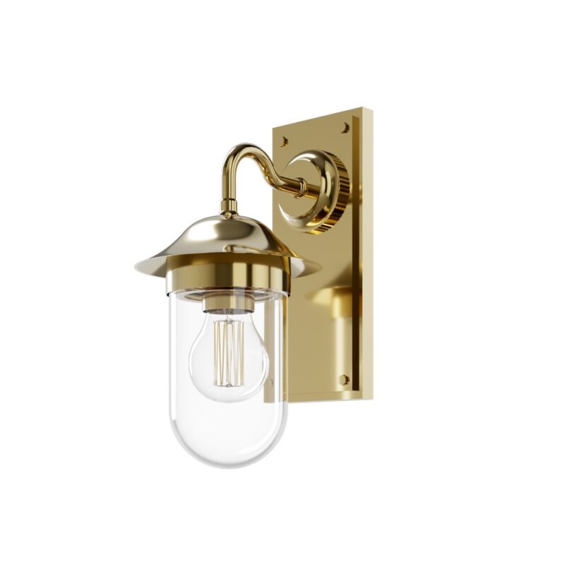 Guild belysning, klart glas och guld
