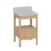 Guild 56 cm light oak kommod och topp i Carrara-minerva.