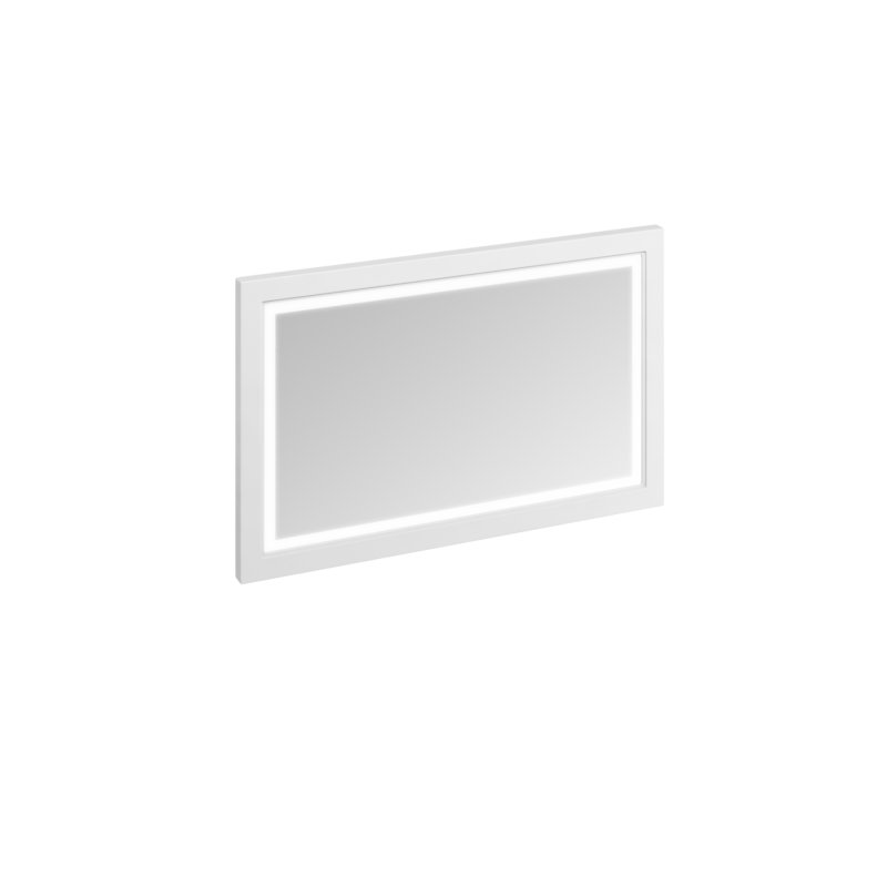 Burlington 120 cm spegel med led, vit