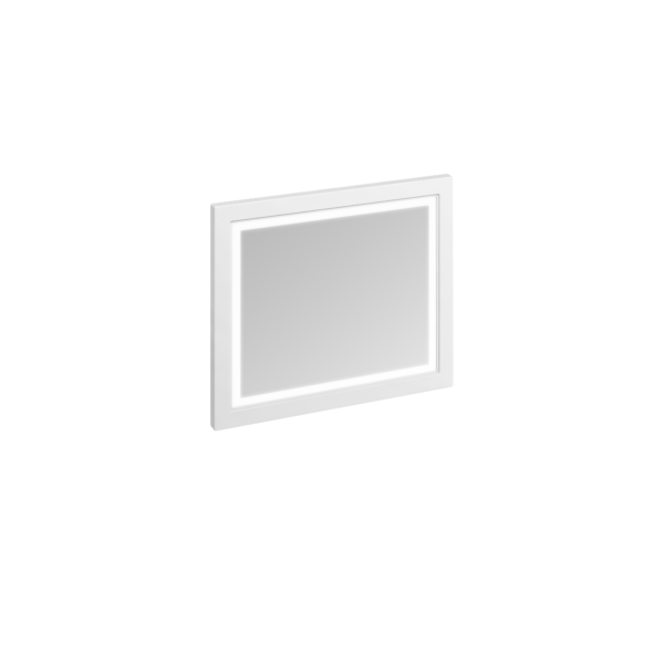 Burlington 90 cm spegel med led, vit
