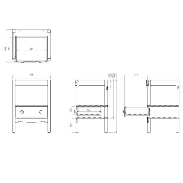 Guild möbel ca 62 cm mått