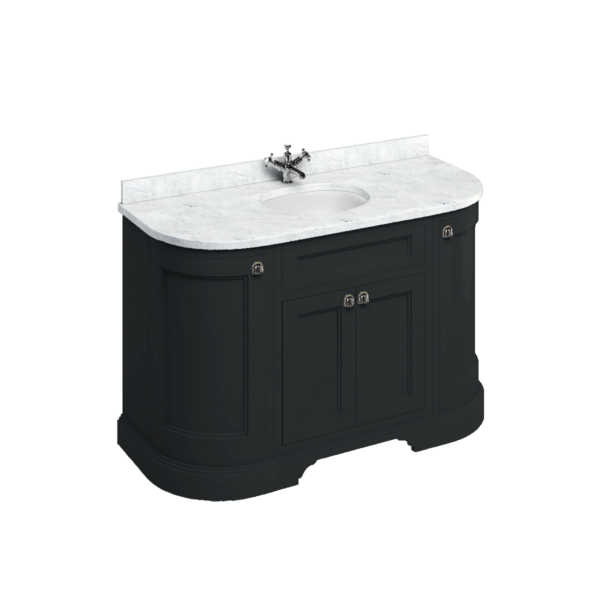 Burlington 134 cm kommod, matt svart