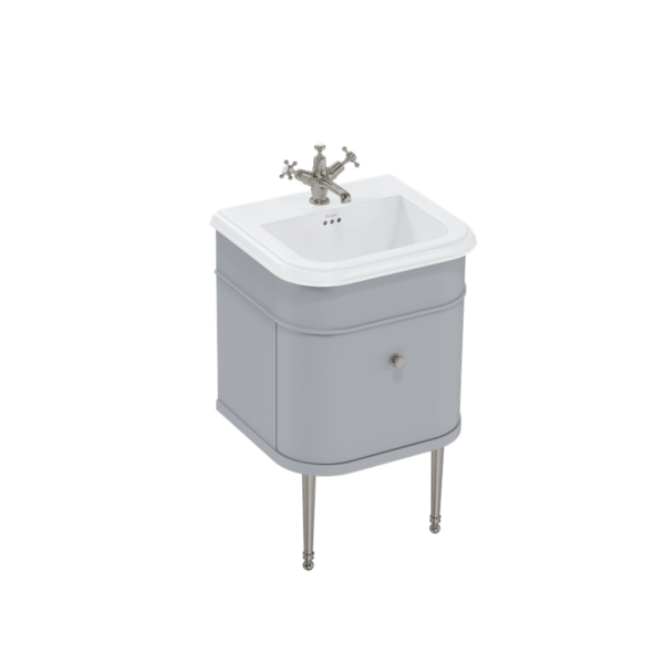 Chalfont 55 cm grå kommod och borstat nickel Chalfont 55 cm grå kommod och borstat nickel