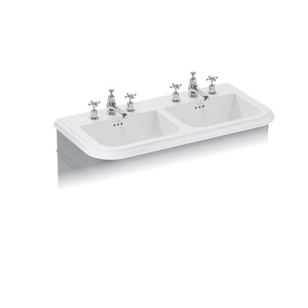 Chalfont porslinstvättställ 100 cm tre blandarhål