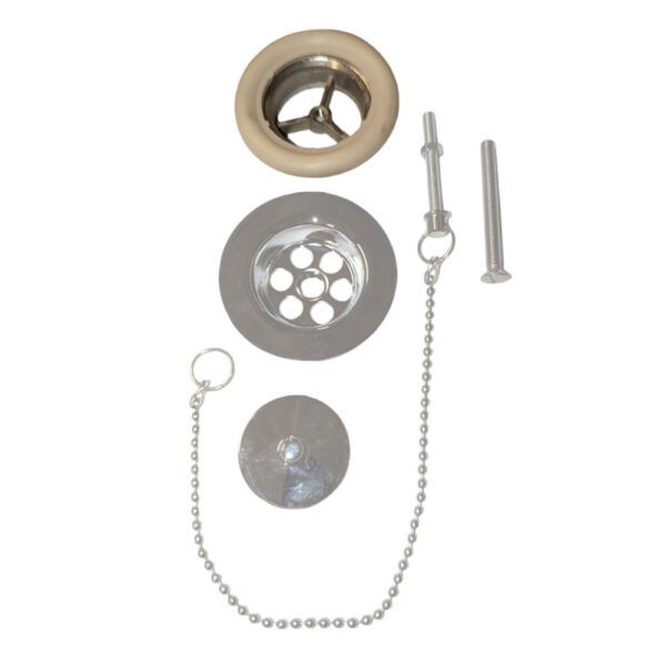 Tvättställsavlopp med propp och kedja