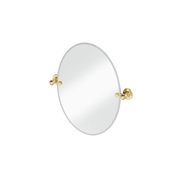Burlington oval spegel 40x50 cm, guld
