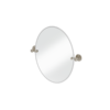 Burlington oval spegel 40x50 cm, borstat nickel