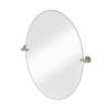 Burlington oval spegel 60x80 cm, borstat nickel