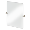 Burlington rektangulär spegel 65x85 cm, borstad nickel