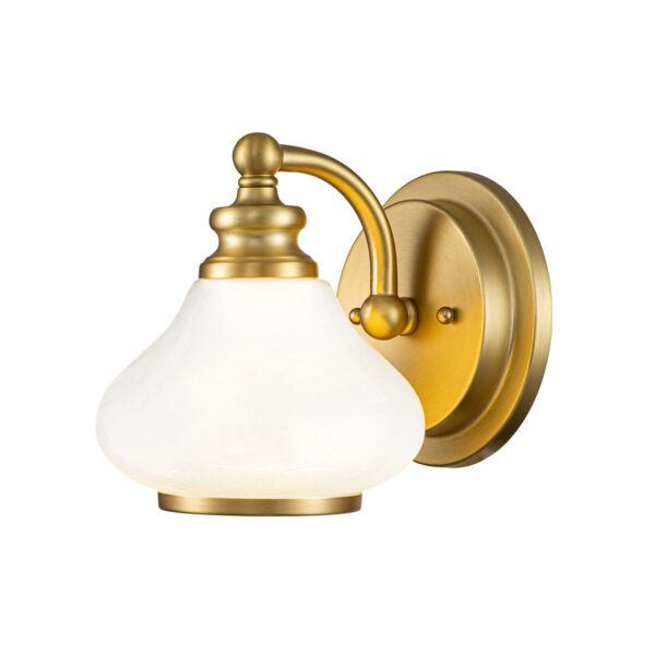 Frogmore badrumslampa, borstat brons