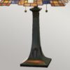 Inglenook bordslampa i Tiffany-stil