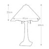 Inglenook bordslampa i Tiffany-stil