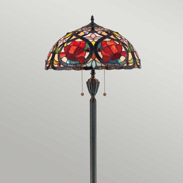 Larissa golvlampa i Tiffany-stil